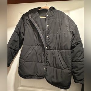 Ralph Lauren Black Button Winter Coat
